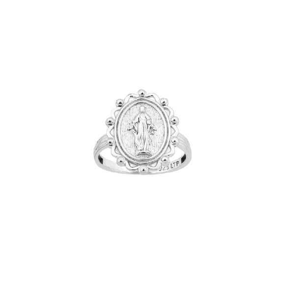 ❤️ LADY OF GRACE STERLING SILVER RING - Picture 1 of 7